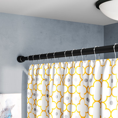 Matte Black Shower Curtain Rods You Ll Love In 2019 Wayfair